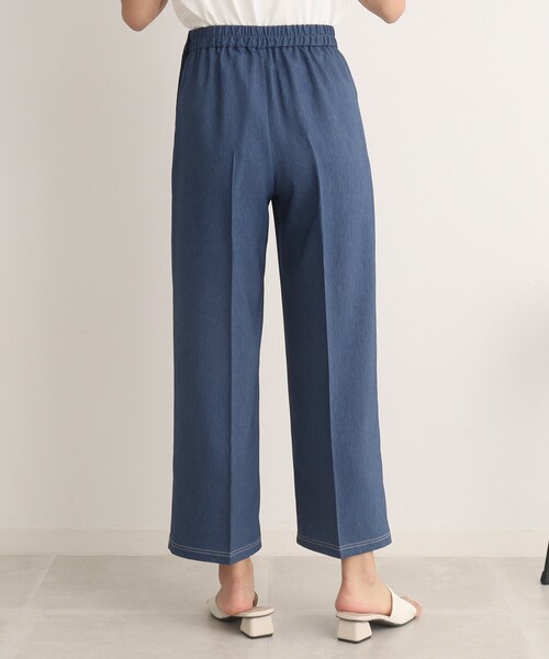 DRESKIP(ドレスキップ)の「◆大人のキレイめコーデに! デニム調 金ボタン ワイドパンツ(その他パンツ・レディース・ブルー/ブラック/ベージュ・02/03/04)」の7枚目の写真