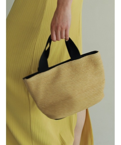 AMAIL（アマイル）の「Basket bag（ハンドバッグ・レディース・ブラック/アイボリー・FREE）」の3枚目の写真