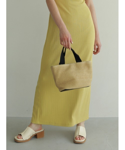 AMAIL（アマイル）の「Basket bag（ハンドバッグ・レディース・ブラック/アイボリー・FREE）」の6枚目の写真