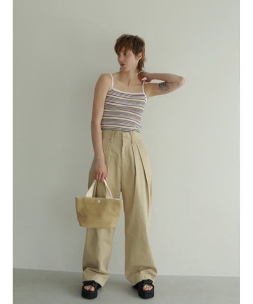 AMAIL（アマイル）の「Basket bag（ハンドバッグ・レディース・ブラック/アイボリー・FREE）」の8枚目の写真