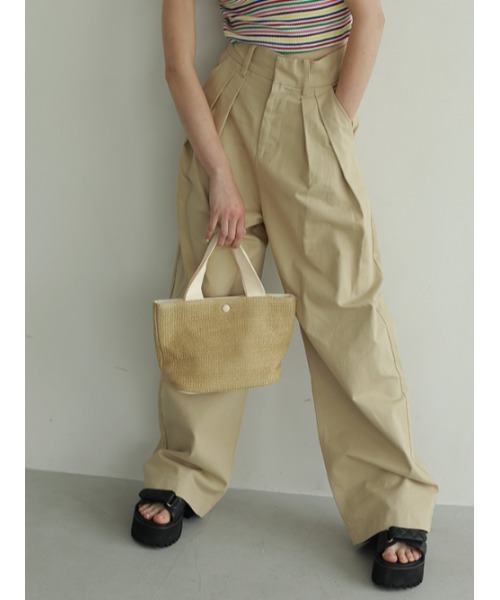 AMAIL（アマイル）の「Basket bag（ハンドバッグ・レディース・ブラック/アイボリー・FREE）」の10枚目の写真