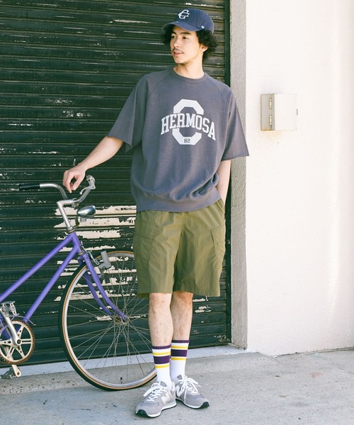 CHARI&CO（チャリアンドコー）の「【CHARI&CO SAFE RIDE for BAYFLOW】47 ベースボールキャップ（キャップ・メンズ・オレンジ/ネイビー/グリーン・FREE）」の11枚目の写真