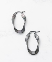 【Stainless】Tears Ring Pierce 35mm-ティアーズリング ピアス