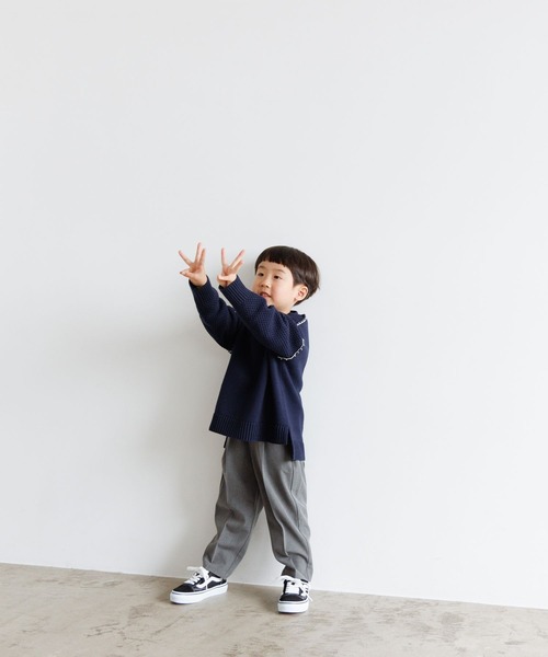 LOWRYS FARM（ローリーズファーム）の「ＴＲワイドテーパードパンツ　965019（その他パンツ・キッズ・グレー/ブラック/ネイビー・110cm/120cm/130cm/140cm/150cm）」の4枚目の写真