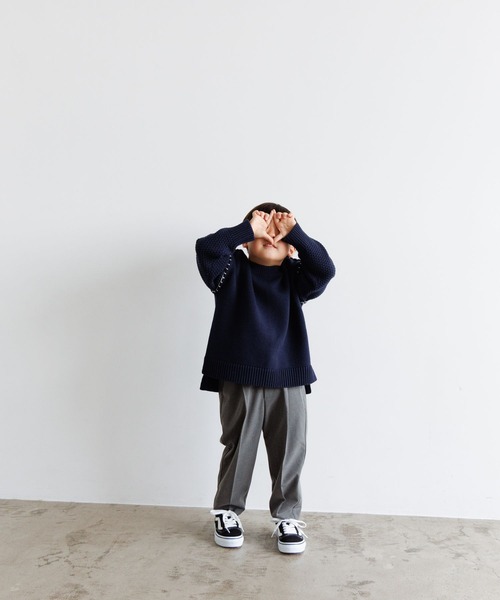 LOWRYS FARM（ローリーズファーム）の「ＴＲワイドテーパードパンツ　965019（その他パンツ・キッズ・グレー/ブラック/ネイビー・110cm/120cm/130cm/140cm/150cm）」の6枚目の写真