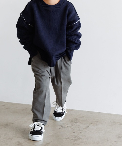 LOWRYS FARM（ローリーズファーム）の「ＴＲワイドテーパードパンツ　965019（その他パンツ・キッズ・グレー/ブラック/ネイビー・110cm/120cm/130cm/140cm/150cm）」の7枚目の写真