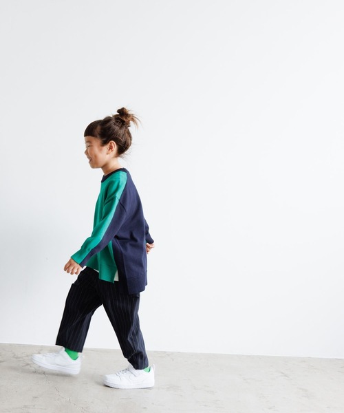 LOWRYS FARM（ローリーズファーム）の「ＴＲワイドテーパードパンツ　965019（その他パンツ・キッズ・グレー/ブラック/ネイビー・110cm/120cm/130cm/140cm/150cm）」の12枚目の写真