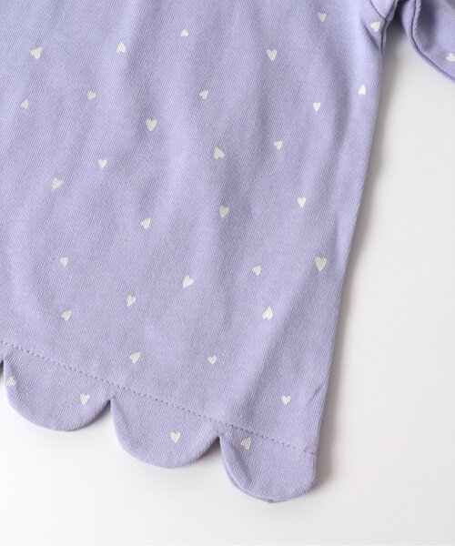 apres les cours（アプレレクール）の「リボンスカラップTシャツ（Tシャツ/カットソー・キッズ・ラベンダー/レッド/アイボリー/ブラック・100/110/90/80/130/140/120）」の8枚目の写真