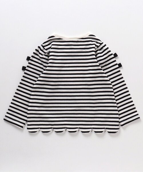 apres les cours（アプレレクール）の「リボンスカラップTシャツ（Tシャツ/カットソー・キッズ・ラベンダー/レッド/アイボリー/ブラック・100/110/90/80/130/140/120）」の16枚目の写真