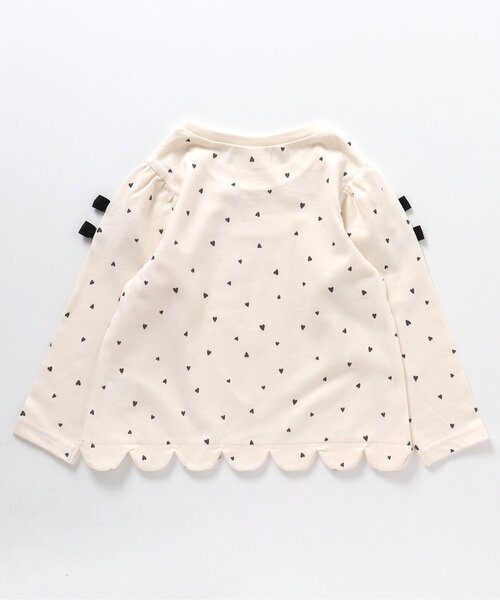 apres les cours（アプレレクール）の「リボンスカラップTシャツ（Tシャツ/カットソー・キッズ・ラベンダー/レッド/アイボリー/ブラック・100/110/90/80/130/140/120）」の17枚目の写真