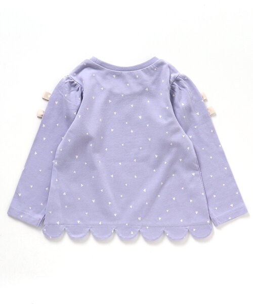 apres les cours（アプレレクール）の「リボンスカラップTシャツ（Tシャツ/カットソー・キッズ・ラベンダー/レッド/アイボリー/ブラック・100/110/90/80/130/140/120）」の18枚目の写真