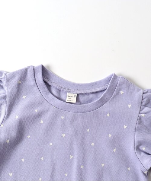 apres les cours（アプレレクール）の「リボンスカラップTシャツ（Tシャツ/カットソー・キッズ・ラベンダー/レッド/アイボリー/ブラック・100/110/90/80/130/140/120）」の20枚目の写真