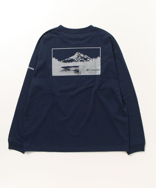 Columbia(コロンビア)の「コロンビア ミラーズクレストロングスリーブグラフィックTシャツ(Tシャツ/カットソー・メンズ・ホワイト/ラベンダー/ブラック/ネイビー・S/M/L/LL)」の5枚目の写真