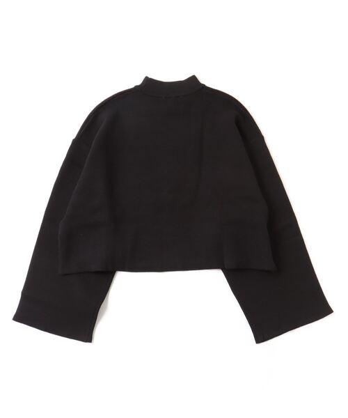 DISCUS ATHLETIC（ディスカス　アスレチック）の「DISCUS ATHLETIC/ディスカスアスレチック ダブルジャガードニット クロップドニット フレアスリーブ/セットアップ対応 3487-8974（ニット/セーター・レディース・ブラック/パープル・M）」の18枚目の写真