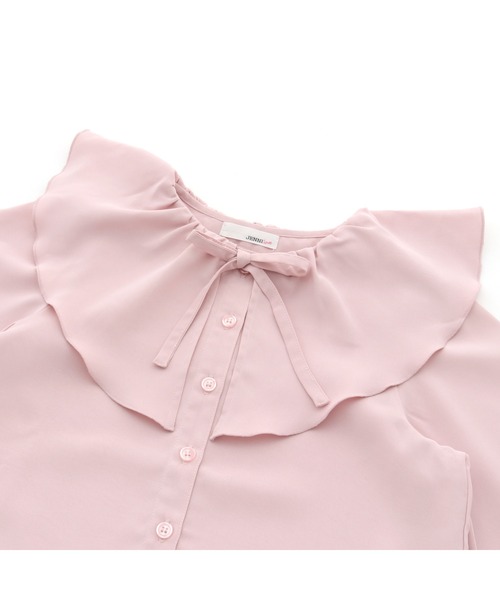 JENNI love（ジェニィラブ）の「ビッグドレープカラーブラウス（シャツ/ブラウス・キッズ・ピンク/ミント/オフホワイト・130cm/160cm/140cm/150cm）」の22枚目の写真