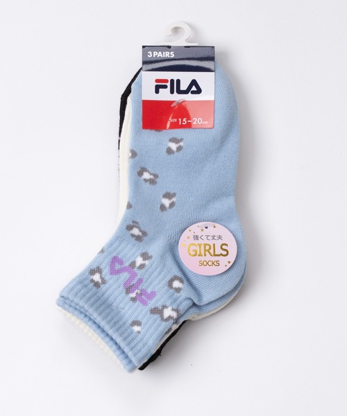 FILA（フィラ）の「FILA/フィラ 3足セット 靴下 クルー丈ソックス ブランド ロゴ 子供用 くつした 15～20cm（ソックス/靴下・キッズ・その他2/その他1・FREE）」の5枚目の写真