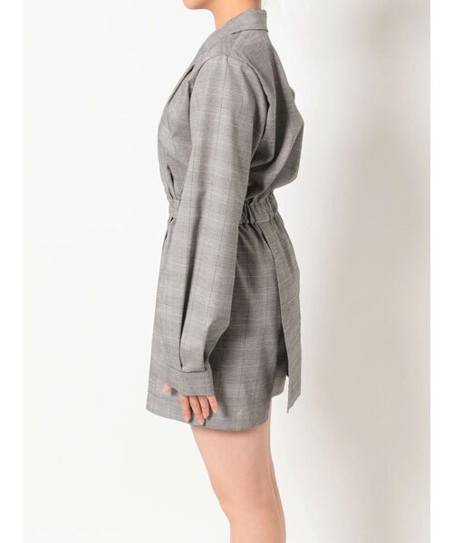 EVRIS（エヴリス）の「ロングスリーブシャツコンビネゾン（ワンピース・レディース・その他1/ブラック/ピンク・FREE）」の11枚目の写真