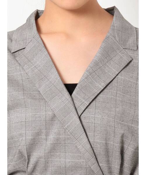 EVRIS（エヴリス）の「ロングスリーブシャツコンビネゾン（ワンピース・レディース・その他1/ブラック/ピンク・FREE）」の13枚目の写真