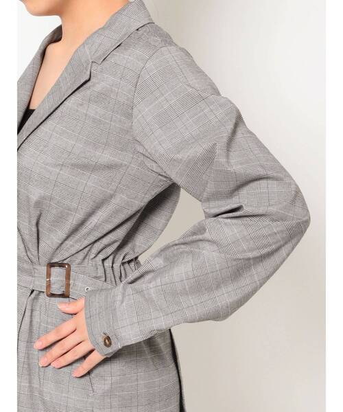 EVRIS（エヴリス）の「ロングスリーブシャツコンビネゾン（ワンピース・レディース・その他1/ブラック/ピンク・FREE）」の14枚目の写真