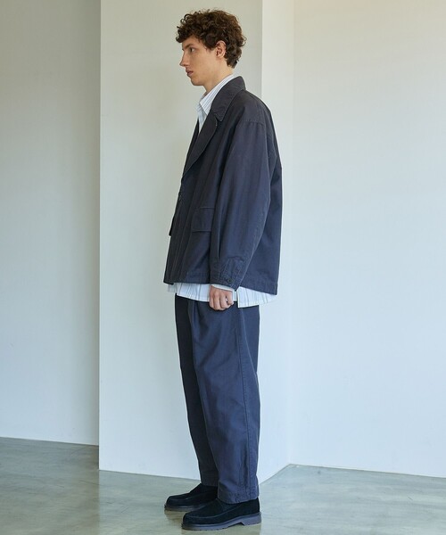 PUBLIC TOKYO（パブリックトウキョウ）の「〈セットアップ対応〉モールスキンビッグカラージャケット（セットアップ・メンズ・カーキ/その他17・2/1）」の8枚目の写真