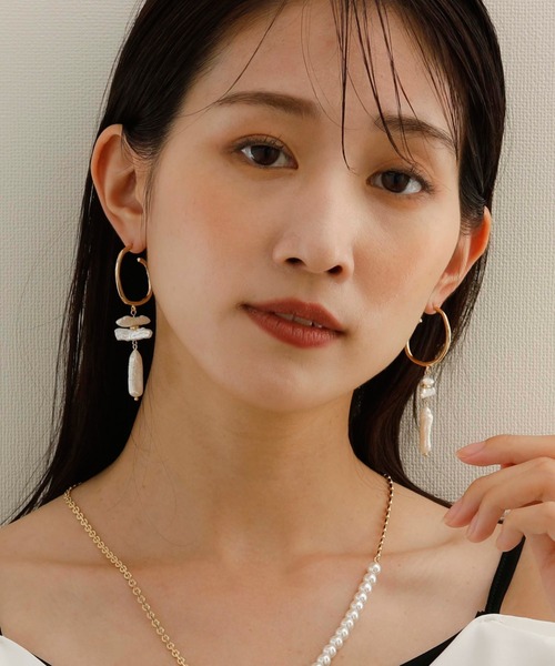 JewCas（ジュアキャス）の「JewCas JCQ 淡水パールピアス [JCQ0087]（ピアス（両耳用）・レディース・ゴールド・FREE）」の6枚目の写真