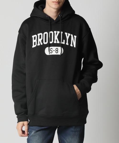 ARCADE（アーケード）の「裏起毛 アメカジ カレッジロゴ ミリタリー 柄込み スウェット プルオーバーパーカー（パーカー・メンズ・ネイビー系5/ホワイト系その他/カーキ系2/グリーン系5/グレー系3/ブラック系5/グレー系1/ブラック系2/ネイビー系3/ブラック系1/ネイビー系1/ベージュ系4/ブラック系3/グレー系その他/レッド系4・L/M/LL）」の3枚目の写真