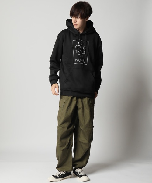 ARCADE（アーケード）の「裏起毛 アメカジ カレッジロゴ ミリタリー 柄込み スウェット プルオーバーパーカー（パーカー・メンズ・ネイビー系5/ホワイト系その他/カーキ系2/グリーン系5/グレー系3/ブラック系5/グレー系1/ブラック系2/ネイビー系3/ブラック系1/ネイビー系1/ベージュ系4/ブラック系3/グレー系その他/レッド系4・L/M/LL）」の19枚目の写真