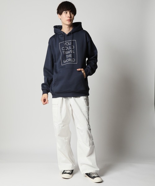 ARCADE（アーケード）の「裏起毛 アメカジ カレッジロゴ ミリタリー 柄込み スウェット プルオーバーパーカー（パーカー・メンズ・ネイビー系5/ホワイト系その他/カーキ系2/グリーン系5/グレー系3/ブラック系5/グレー系1/ブラック系2/ネイビー系3/ブラック系1/ネイビー系1/ベージュ系4/ブラック系3/グレー系その他/レッド系4・L/M/LL）」の20枚目の写真