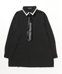 トラバストーキョー 白黒シャツ ネクタイ付き TRAVAS TOKYO（トラバス トウキョウ）の「『TRAVAS TOKYO