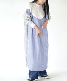 zootie | クレイジー ストライプワンピース(シャツワンピース)