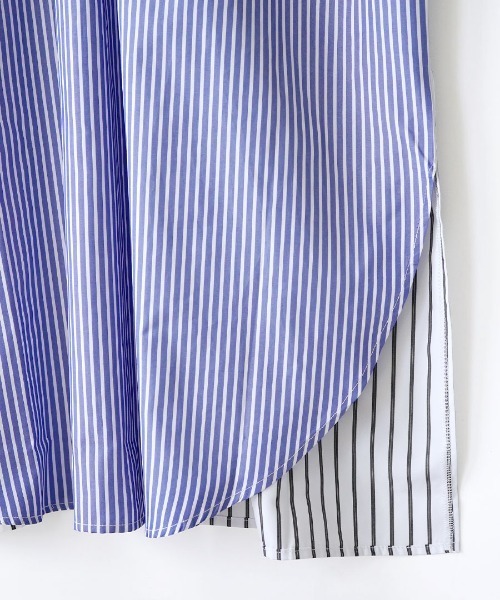 zootie(ズーティー)の「クレイジー ストライプワンピース(シャツワンピース・レディース・ブラック系その他/ブルー系その他・フリー)」の16枚目の写真