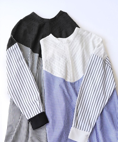 zootie(ズーティー)の「クレイジー ストライプワンピース(シャツワンピース・レディース・ブラック系その他/ブルー系その他・フリー)」の17枚目の写真