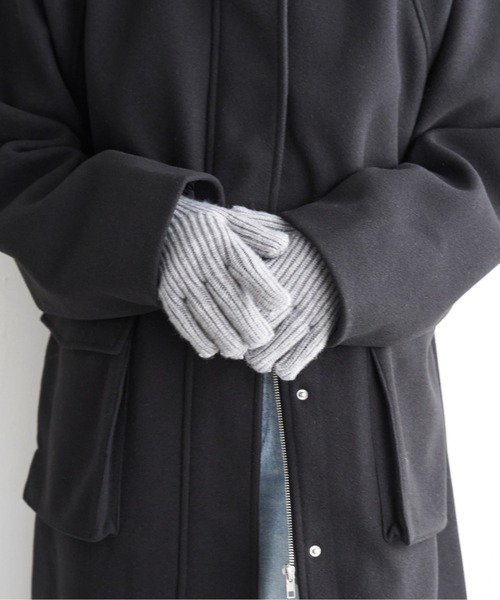 notch.(ノッチ)の「指先穴あき手袋(手袋・レディース・ブラック/オフホワイト/スカイブルー/グレー/ブラウン/レッド/ブルー・ONESIZE)」の4枚目の写真