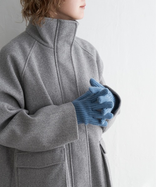 notch.(ノッチ)の「指先穴あき手袋(手袋・レディース・ブラック/オフホワイト/スカイブルー/グレー/ブラウン/レッド/ブルー・ONESIZE)」の5枚目の写真