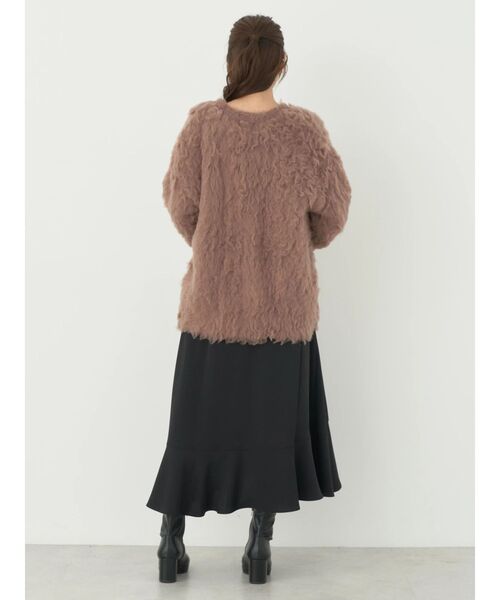 earth music&ecology（アースミュージックアンドエコロジー）の「ラッフルフリルイレヘムスカート（スカート・レディース・ブラック/ベージュ/ブラウン・FREE）」の14枚目の写真