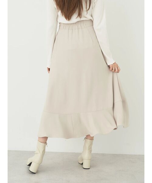 earth music&ecology（アースミュージックアンドエコロジー）の「ラッフルフリルイレヘムスカート（スカート・レディース・ブラック/ベージュ/ブラウン・FREE）」の20枚目の写真