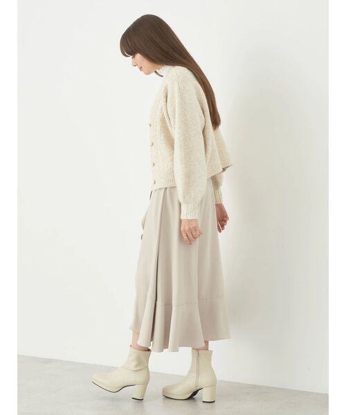 earth music&ecology（アースミュージックアンドエコロジー）の「ラッフルフリルイレヘムスカート（スカート・レディース・ブラック/ベージュ/ブラウン・FREE）」の22枚目の写真