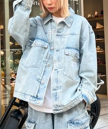#MEMORY（メモリー）の「【MEMORY】ケミカルウォッシュ デニムジャケット / Chemical wash denim jacket（デニムジャケット）」