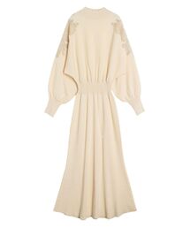 LAGUNAMOON | ショルダーエンブロイダリーニットワンピース(ワンピース)