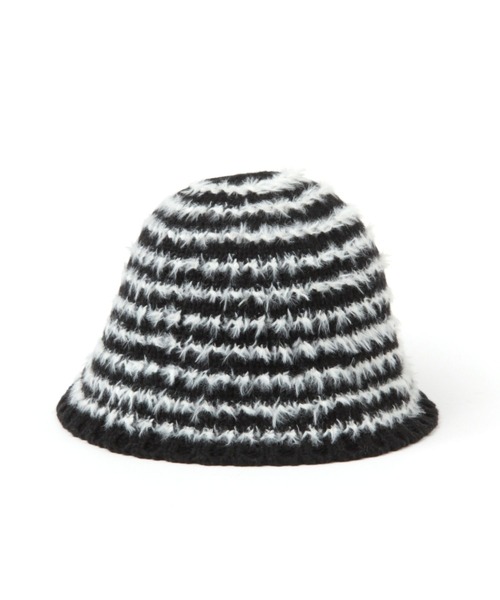 3.3 Field Trip （3.3フィールドトリップ）の「【UNISEX】3.3 Field Trip／ボーダーバケハ 2995793（ハット・レディース・ブラック/アイボリー/ベージュ・FREE）」の4枚目の写真