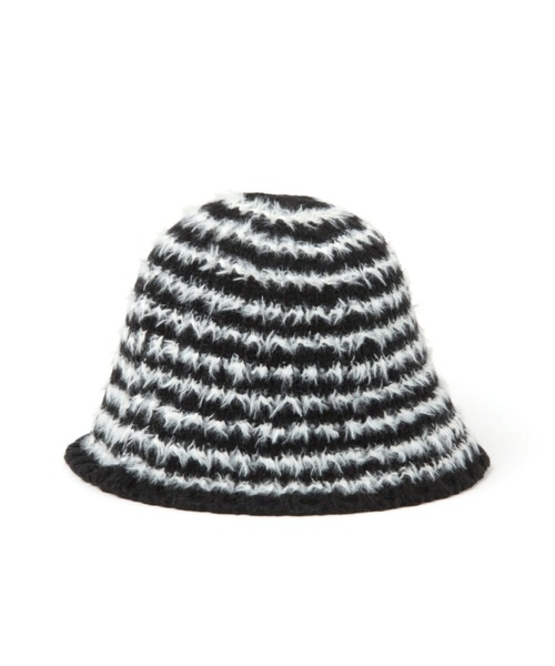 3.3 Field Trip （3.3フィールドトリップ）の「【UNISEX】3.3 Field Trip／ボーダーバケハ 2995793（ハット・レディース・ブラック/アイボリー/ベージュ・FREE）」の5枚目の写真