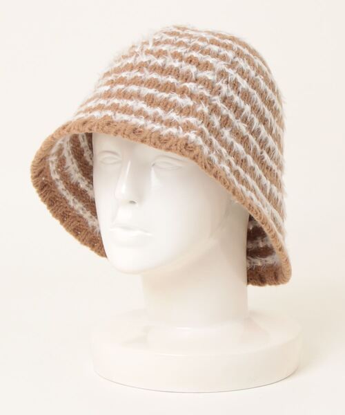 3.3 Field Trip （3.3フィールドトリップ）の「【UNISEX】3.3 Field Trip／ボーダーバケハ 2995793（ハット・レディース・ブラック/アイボリー/ベージュ・FREE）」の18枚目の写真