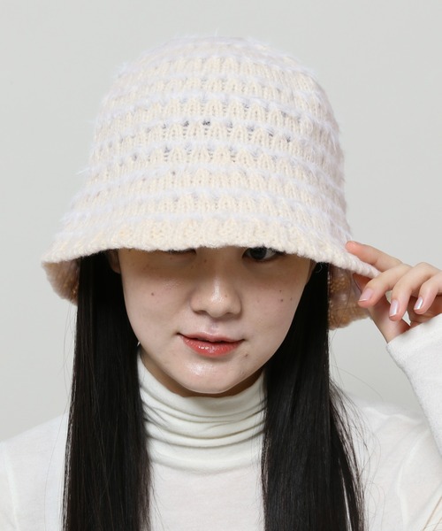 3.3 Field Trip （3.3フィールドトリップ）の「【UNISEX】3.3 Field Trip／ボーダーバケハ 2995793（ハット・レディース・ブラック/アイボリー/ベージュ・FREE）」の21枚目の写真