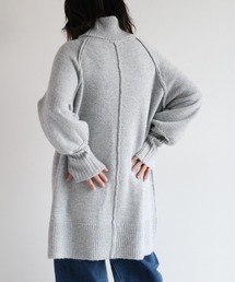 cepo | ロングカフス バックリンキングタートルニット(チュニック)
