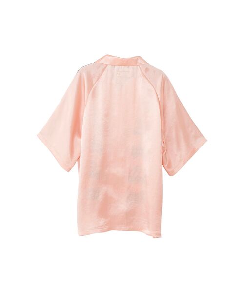 【超希少】ヒステリックグラマー☆ガール ロゴ オープンカラーシャツ ベージュ 超希少】ヒステリックグラマー☆ガール ロゴ オープンカラー