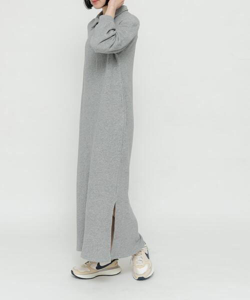 URBAN RESEARCH DOORS（アーバンリサーチドアーズ）の「『別注』Sports Wear×DOORS　ハーフジップ長袖ワンピース（ワンピース・レディース・グレー/イエロー/アイボリー・FREE）」の12枚目の写真