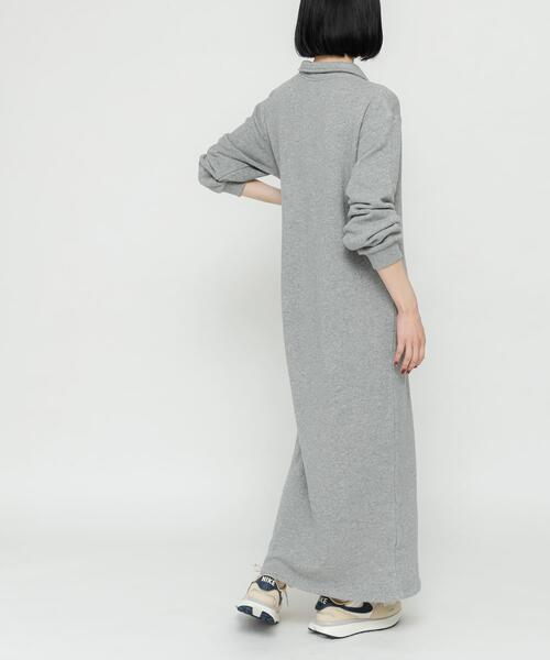 URBAN RESEARCH DOORS（アーバンリサーチドアーズ）の「『別注』Sports Wear×DOORS　ハーフジップ長袖ワンピース（ワンピース・レディース・グレー/イエロー/アイボリー・FREE）」の14枚目の写真