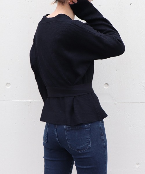 Miniministore(ミニミニストア)の「リブニット カーディガン レディース(ニット/セーター・レディース・アイボリー/ベージュ/ライトグレー/ブラック・フリー)」の20枚目の写真
