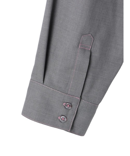 DURAS（デュラス）の「Cropped shirt（シャツ/ブラウス・レディース・レモンイエロー/ライトグレー/カーキ・FREE）」の9枚目の写真