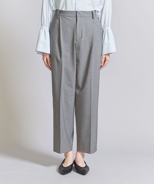 BEAUTY&YOUTH UNITED ARROWS（ビューティーアンドユースユナイテッドアローズ）の「タック テーパード パンツ（スラックス・レディース・グレー/ネイビー・M/L/S）」の11枚目の写真